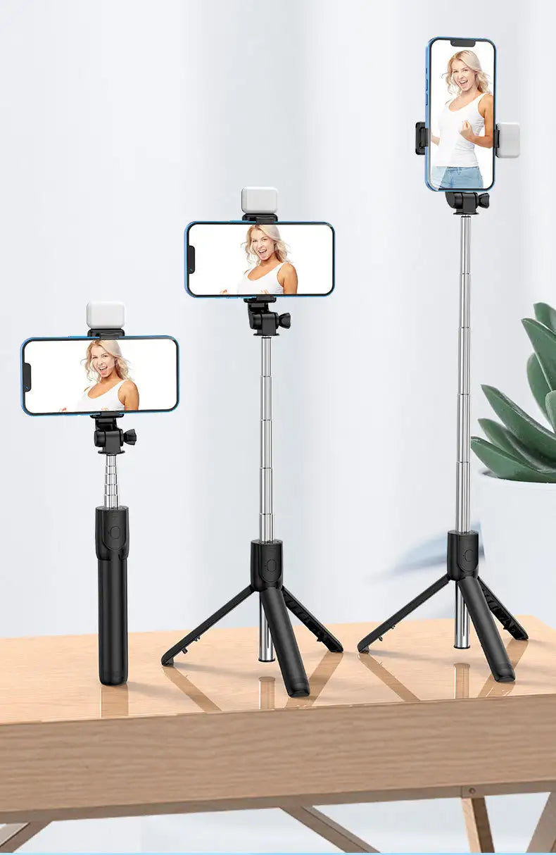 Handy Selfie Stick mit Füll licht Live Broadcast Halterung Stativ Fernbedienung Bluetooth