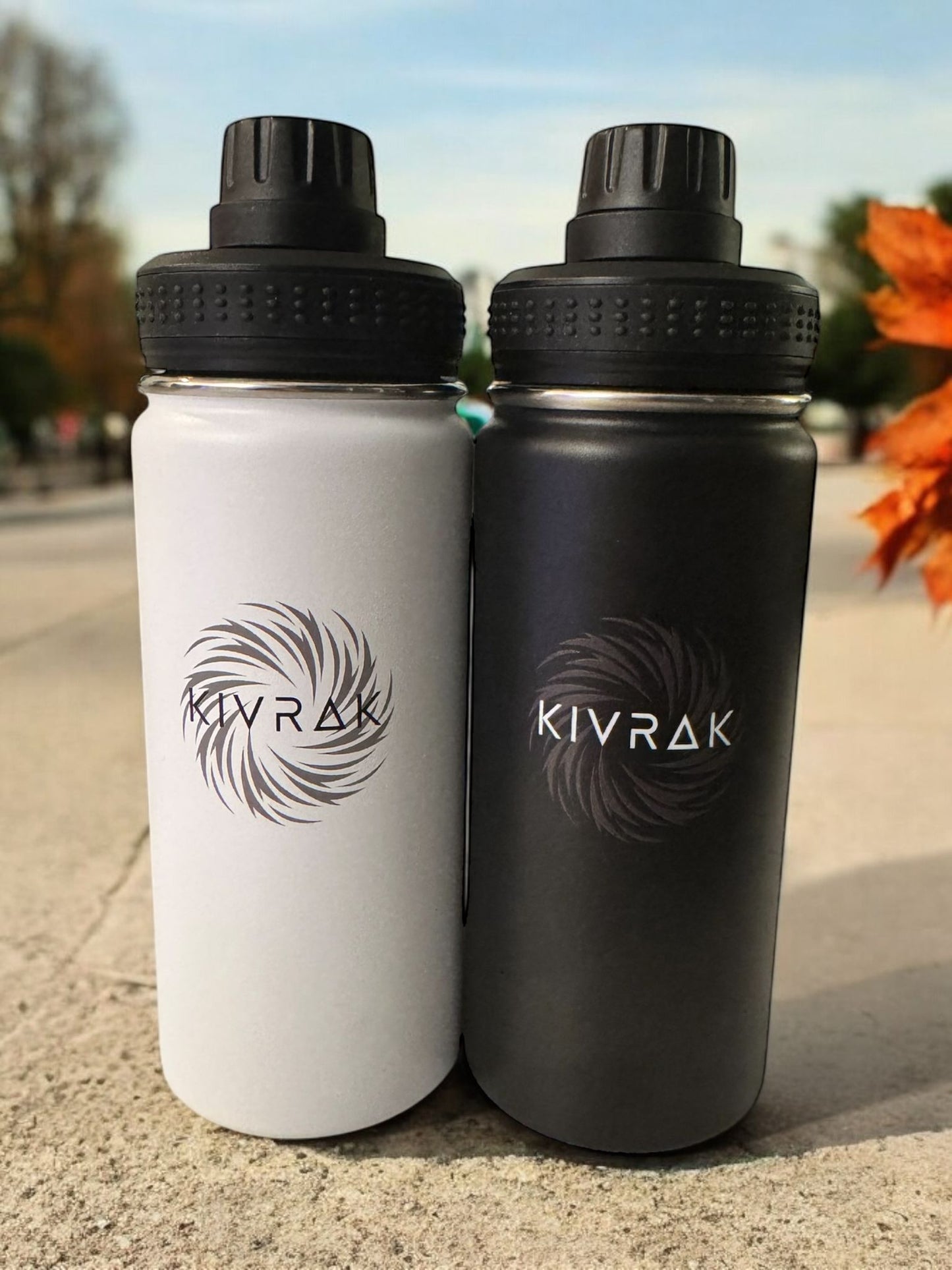 Trinkflasche – 500 ml Edelstahl mit innovativer Handyhalterung!